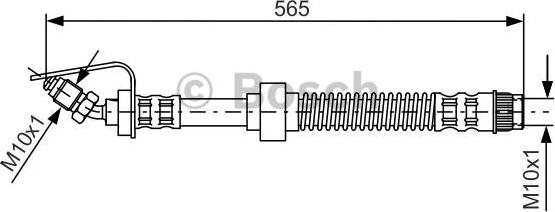 BOSCH 1 987 476 906 - Тормозной шланг autospares.lv