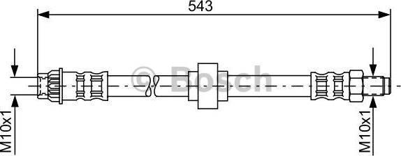 BOSCH 1 987 476 916 - Тормозной шланг autospares.lv