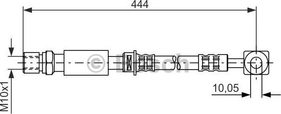 BOSCH 1 987 476 975 - Тормозной шланг autospares.lv