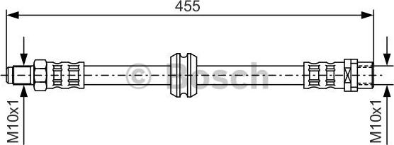 BOSCH 1 987 476 444 - Тормозной шланг autospares.lv