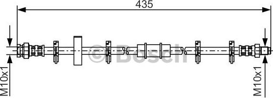 BOSCH 1 987 476 442 - Тормозной шланг autospares.lv