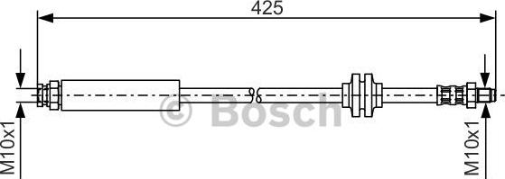 BOSCH 1 987 476 451 - Тормозной шланг autospares.lv