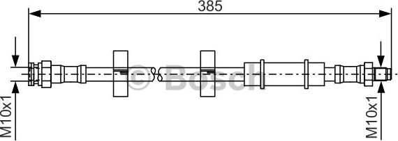 BOSCH 1 987 476 460 - Тормозной шланг autospares.lv