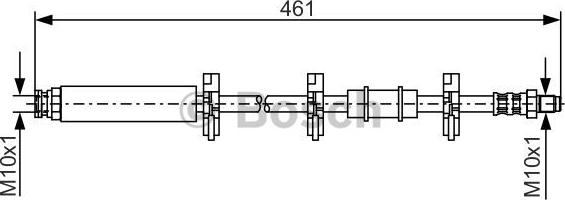 BOSCH 1 987 476 463 - Тормозной шланг autospares.lv