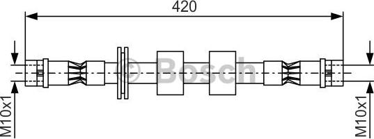 BOSCH 1 987 476 414 - Тормозной шланг autospares.lv