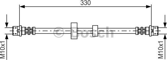 BOSCH 1 987 476 411 - Тормозной шланг autospares.lv