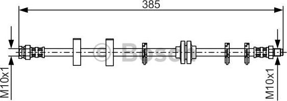 BOSCH 1 987 476 438 - Тормозной шланг autospares.lv