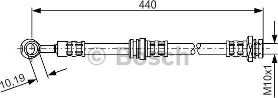 BOSCH 1 987 476 429 - Тормозной шланг autospares.lv