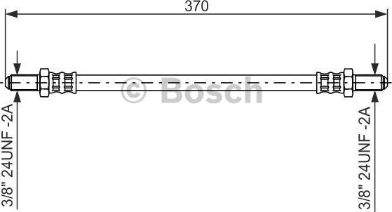 BOSCH 1 987 476 475 - Тормозной шланг autospares.lv