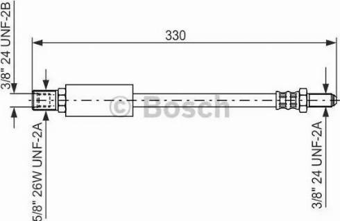 BOSCH 1 987 476 473 - Тормозной шланг autospares.lv