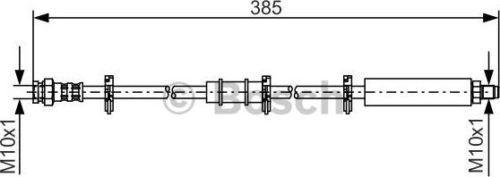 BOSCH 1 987 476 548 - Тормозной шланг autospares.lv