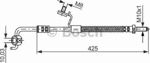 BOSCH 1 987 476 565 - Тормозной шланг autospares.lv