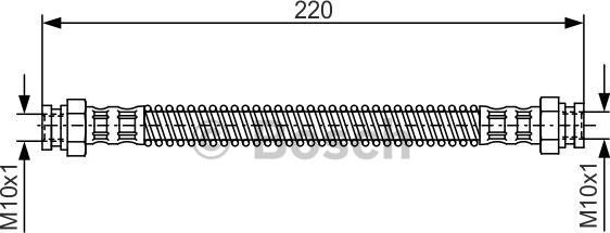 BOSCH 1 987 476 560 - Тормозной шланг autospares.lv