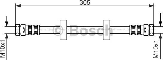 BOSCH 1 987 476 562 - Тормозной шланг autospares.lv