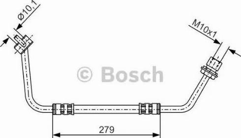 BOSCH 1 987 476 507 - Тормозной шланг autospares.lv