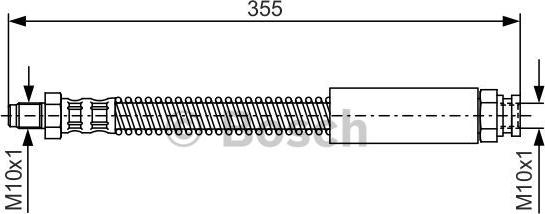 BOSCH 1 987 476 519 - Тормозной шланг autospares.lv