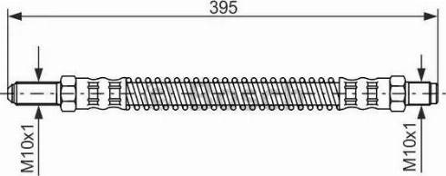 BOSCH 1 987 476 530 - Тормозной шланг autospares.lv