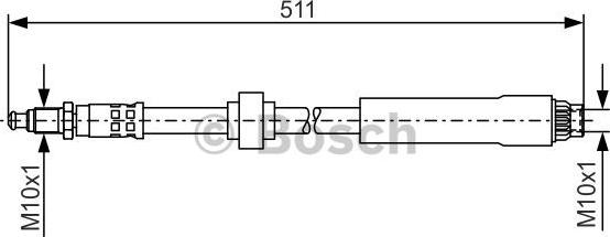 BOSCH 1 987 476 531 - Тормозной шланг autospares.lv