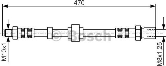 BOSCH 1 987 476 524 - Тормозной шланг autospares.lv