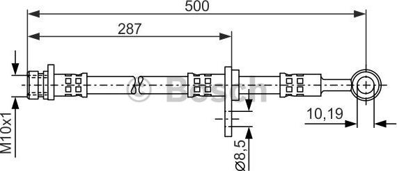 BOSCH 1 987 476 526 - Тормозной шланг autospares.lv