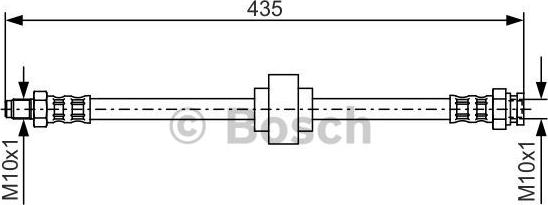 BOSCH 1 987 476 521 - Тормозной шланг autospares.lv