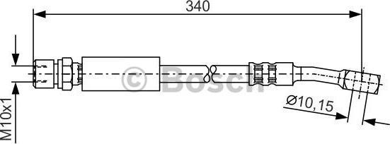 BOSCH 1 987 476 691 - Тормозной шланг autospares.lv