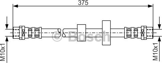 BOSCH 1 987 476 698 - Тормозной шланг autospares.lv