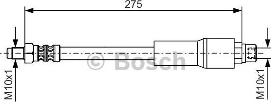 BOSCH 1 987 476 649 - Тормозной шланг autospares.lv