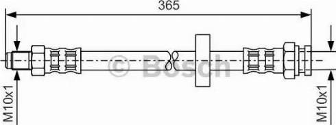 BOSCH 1 987 476 645 - Тормозной шланг autospares.lv