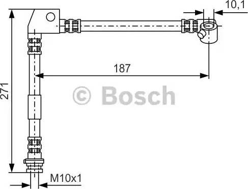 BOSCH 1 987 476 659 - Тормозной шланг autospares.lv