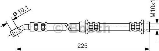 BOSCH 1 987 476 655 - Тормозной шланг autospares.lv