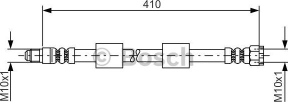 BOSCH 1 987 476 650 - Тормозной шланг autospares.lv