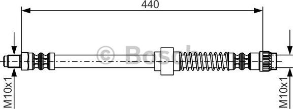 BOSCH 1 987 476 651 - Тормозной шланг autospares.lv