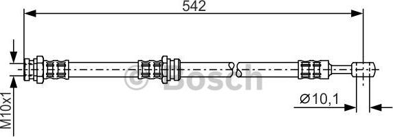 BOSCH 1 987 476 652 - Тормозной шланг autospares.lv