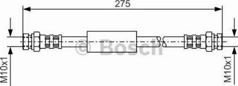 BOSCH 1 987 476 684 - Тормозной шланг autospares.lv