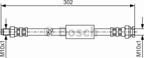 BOSCH 1 987 476 682 - Тормозной шланг autospares.lv