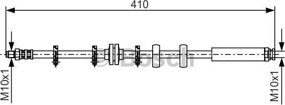 BOSCH 1 987 476 639 - Тормозной шланг autospares.lv