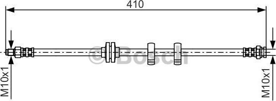 BOSCH 1 987 476 638 - Тормозной шланг autospares.lv