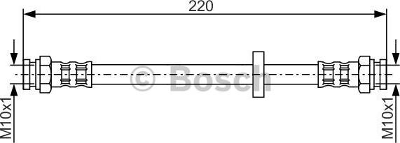 BOSCH 1 987 476 633 - Тормозной шланг autospares.lv