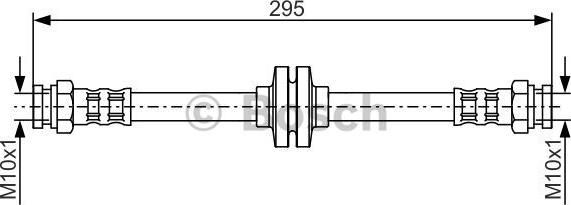 BOSCH 1 987 476 632 - Тормозной шланг autospares.lv