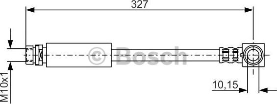 BOSCH 1 987 476 625 - Тормозной шланг autospares.lv