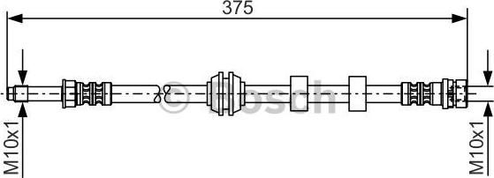 BOSCH 1 987 476 626 - Тормозной шланг autospares.lv