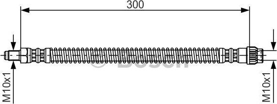 BOSCH 1 987 476 679 - Тормозной шланг autospares.lv