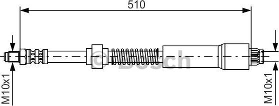 BOSCH 1 987 476 675 - Тормозной шланг autospares.lv