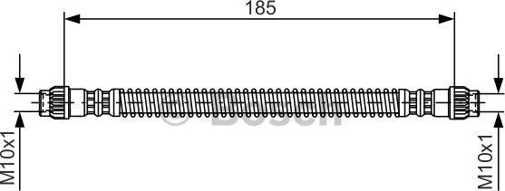 BOSCH 1 987 476 670 - Тормозной шланг autospares.lv