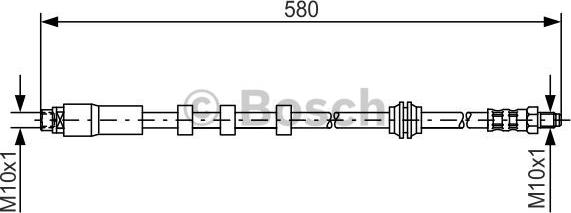 BOSCH 1 987 476 093 - Тормозной шланг autospares.lv