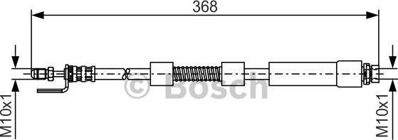 BOSCH 1 987 476 059 - Тормозной шланг autospares.lv