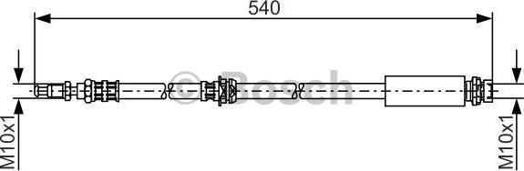 BOSCH 1 987 476 057 - Тормозной шланг autospares.lv