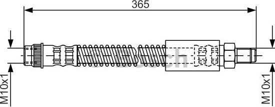 BOSCH 1 987 476 063 - Тормозной шланг autospares.lv