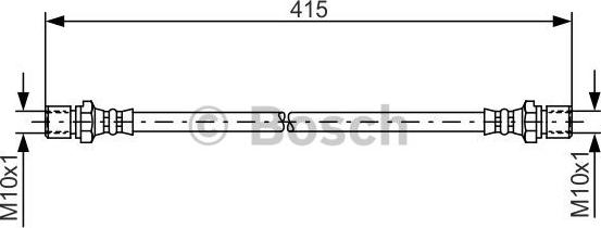 BOSCH 1 987 476 011 - Тормозной шланг autospares.lv